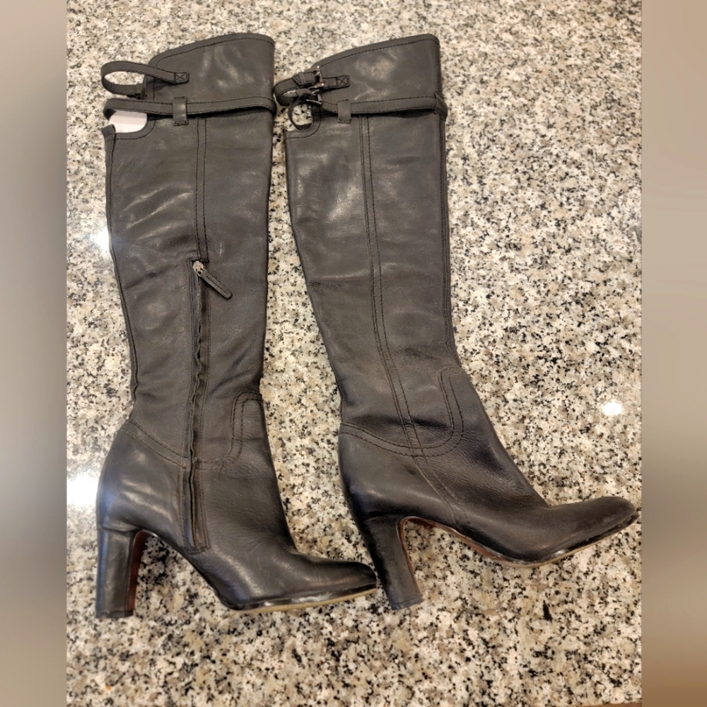 Sam Edelman 8.5 black over the knee boots